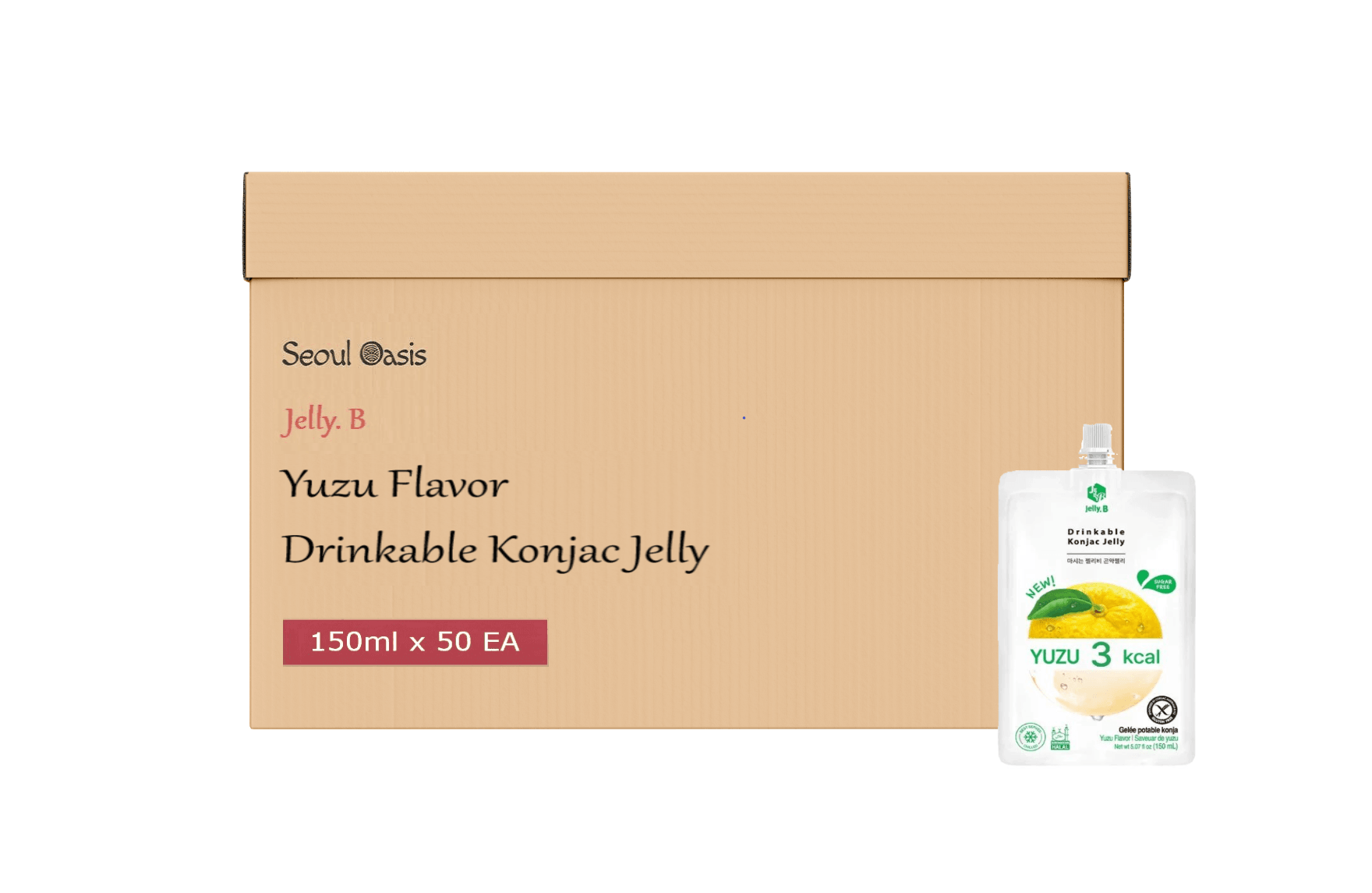 Jelly. B Yuzu Flavor Drinkable Konjac Jelly 150ml - 1 Carton (50 packs)  Jelly. B   gbuy-ae.myshopify.com jelly-b-yuzu-flavor-drinkable-konjac-jelly-150ml-1-carton-50-packs