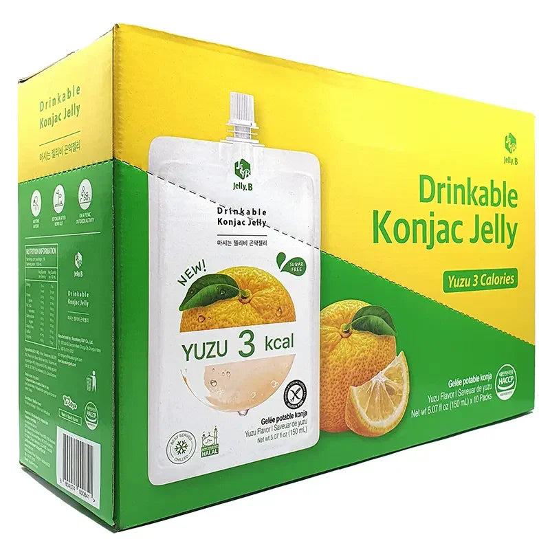 Jelly. B Yuzu Flavor Drinkable Konjac Jelly 150ml x 10 packs (1 outer)  Jelly. B   gbuy-ae.myshopify.com jelly-b-yuzu-flavor-drinkable-konjac-jelly-150ml-x-10-packs-1-outer