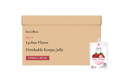 Jelly. B Lychee Flavor Drinkable Konjac Jelly 150ml - 1 Carton (50 packs)