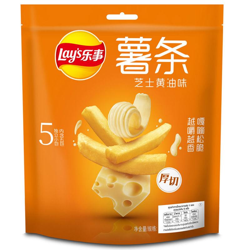 Lays Premium Cheese & Butter Flavor French Fries 1 carton