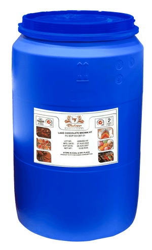 Lake Chocolate Brown HT Food Color (powder form) - 10kg Drum  Dulzer   gbuy-ae.myshopify.com dulzer-lake-chocolate-brown-ht-food-color-powder-form-10kg-drum
