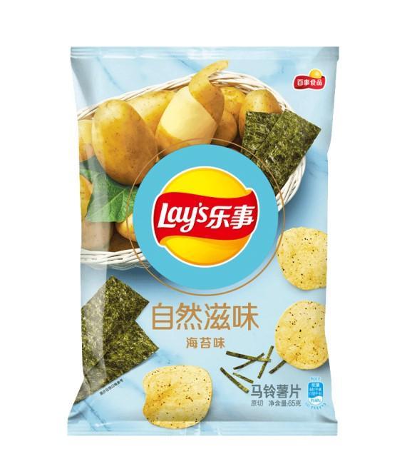 Lays Premium Seaweed Flavor Potato Chips 70g - Single Pack  Lay's   gbuy-ae.myshopify.com lays-premium-seaweed-chips-70g