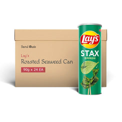 Lays Stax Roasted Seaweed Flavor Chips - 1 carton (90g x 24cans)  Lay's   gbuy-ae.myshopify.com lays-stax-roasted-seaweed-flavor-chips-carton
