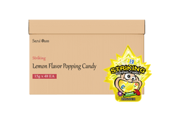 Striking Lemon Flavored Popping Candy 15g - Carton of 48 packs