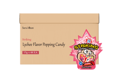 Striking Lychee Flavored Popping Candy 15g - Carton of 48 packs