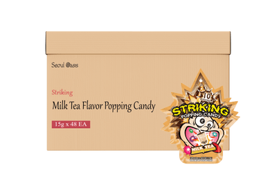 Striking Milk Tea Flavored Popping Candy 15g - Carton of 48 packs