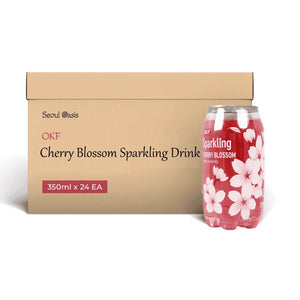 OKF Cherry Blossom Sparkling Drink 350ml - Carton of 24 cans  OKF   gbuy-ae.myshopify.com okf-sparkling-drink-cherry-blossom-carton