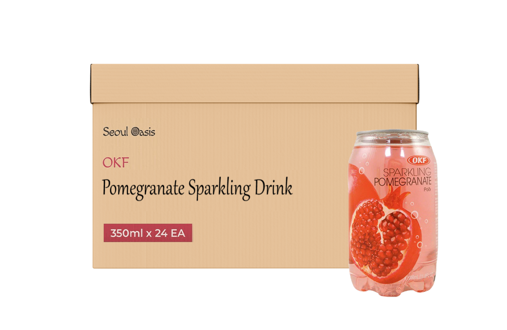 OKF Pomegranate Sparkling Drink - Carton of 24 Cans