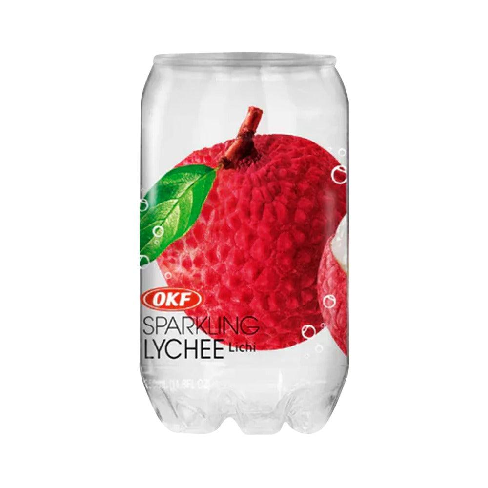 OKF Lychee Sparkling Drink 350ml - Carton of 24 cans