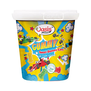 Cars gummy candy in UAE: Colorful Oasis Sweet Gummy Cars 160g at Seoul Oasis Dubai.