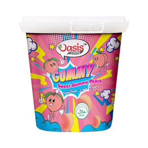 Sweet peach gummy candy single pack UAE: Soft, juicy Korean snacks for same day delivery dubai.