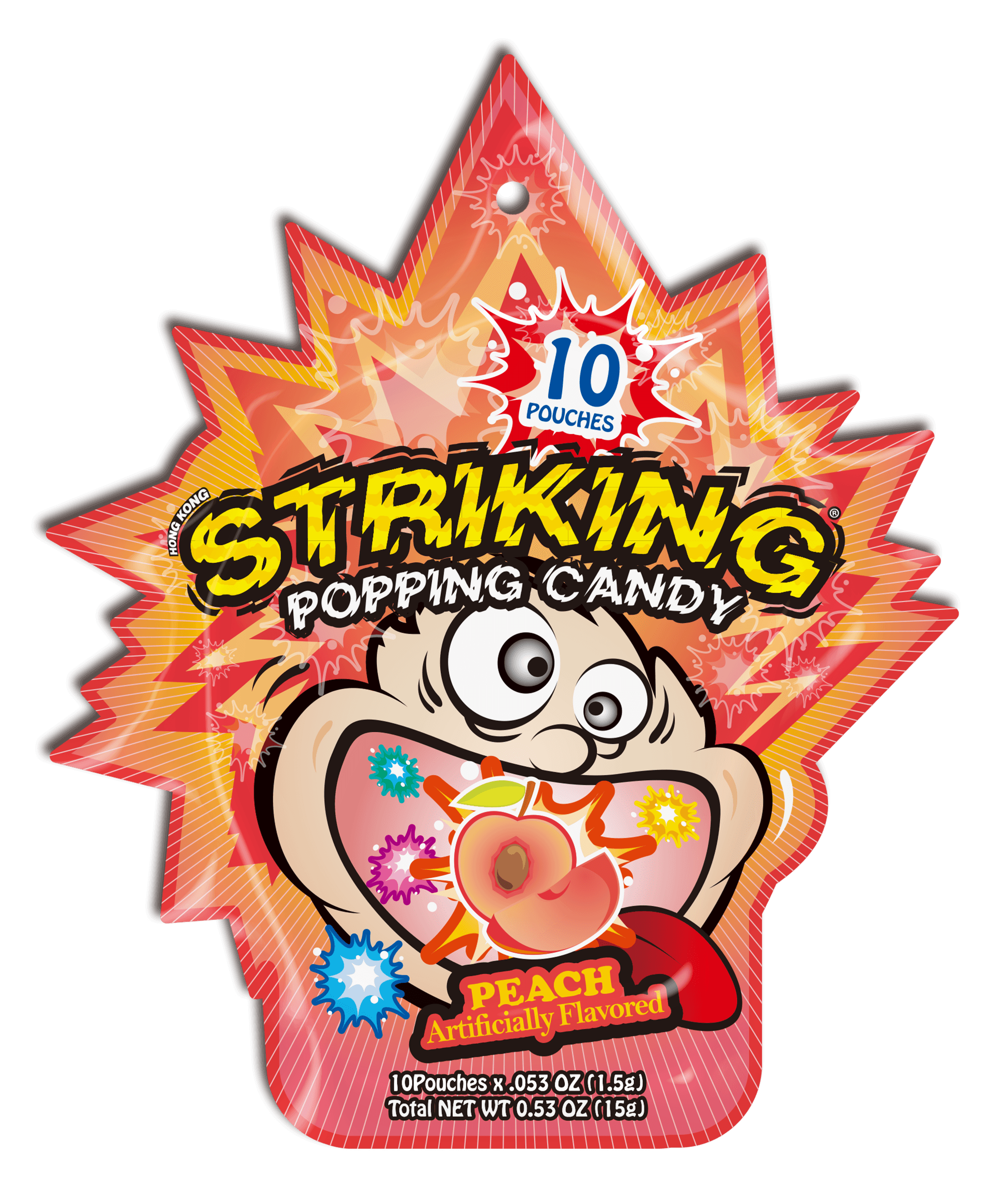 Striking Popping Candy Peach Flavor - 15g pack