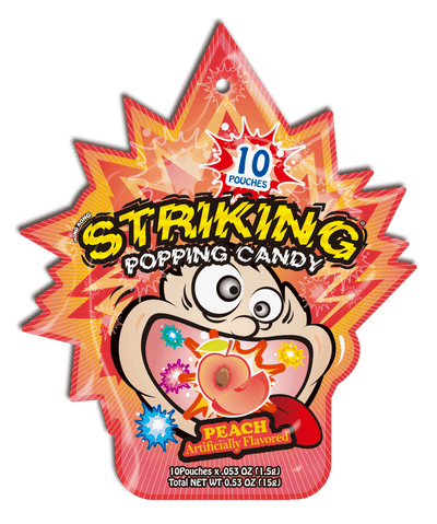 Striking Popping Candy Peach Flavor - 15g pack