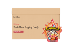 Striking Peach Flavored Popping Candy 15g - Carton of 48 packs