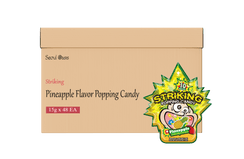 Striking Pineapple Flavored Popping Candy 15g - Carton of 48 packs