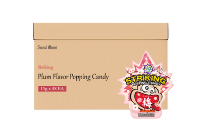 Striking Plum Flavored Popping Candy 15g - Carton of 48 packs