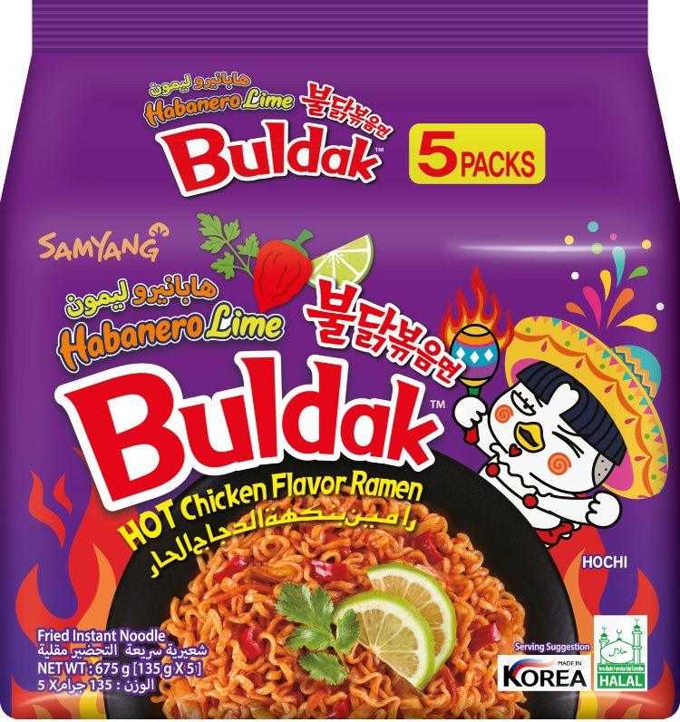 Samyang Habanero Lime Hot Chicken Ramen - 5 Packs  Samyang   gbuy-ae.myshopify.com samyang-habanero-lime-hot-chicken-ramen-5-packs