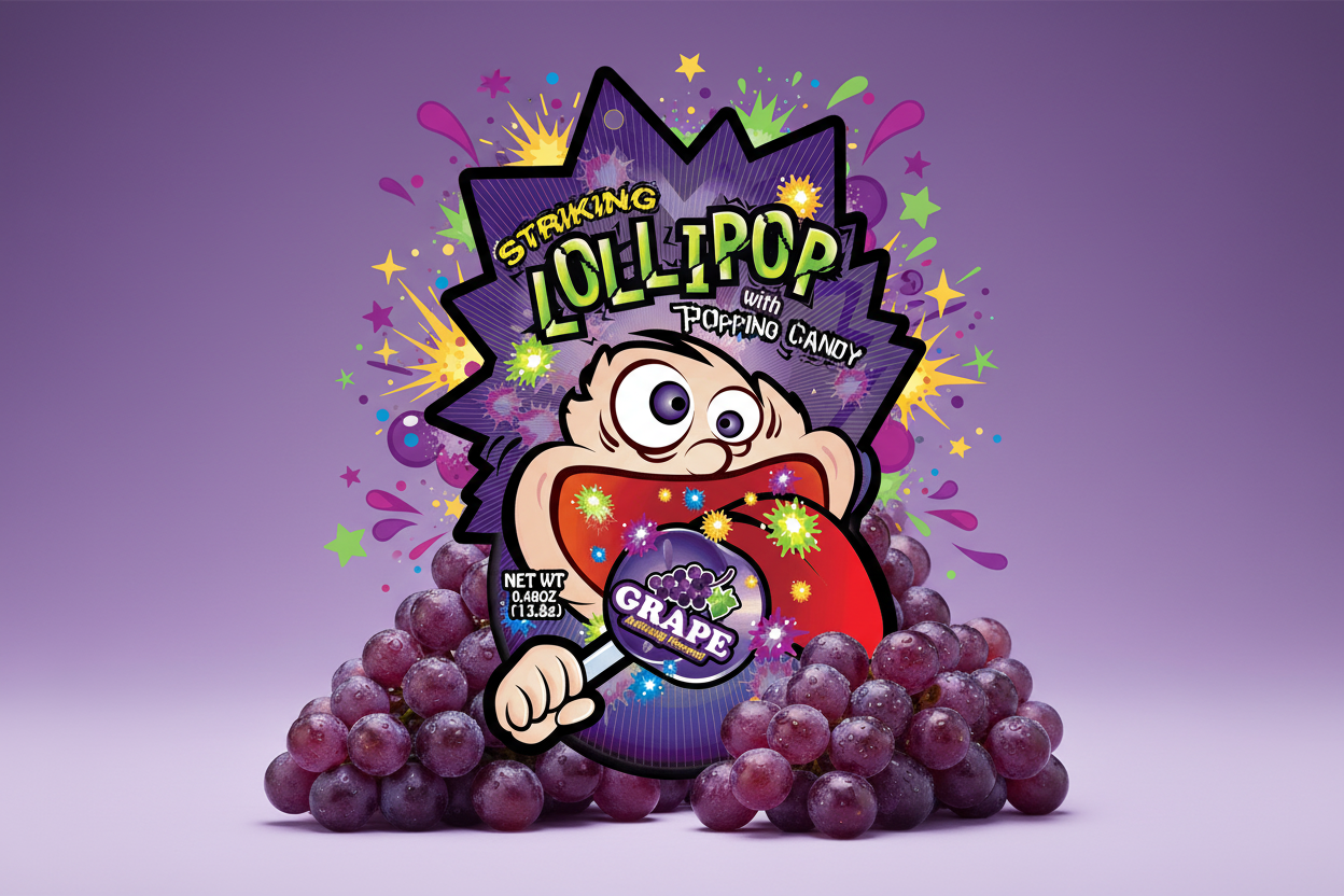 Striking Lollipop 13.8g - Grape Flavor