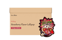 Buy popping lollipop strawberry packs UAE: 48-pack box of fizzy Striking Korean candy in Dubai.