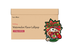 Striking Lollipop Watermelon 48 pieces juicy popping candy for kids birthday parties UAE.