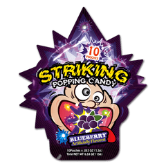 Popping Candy Blueberry Online Dubai UAE: Vibrant blue fizzy snacks from Seoul Oasis.