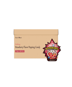 Buy Bulk Striking Popping Candy Strawberry 48 pack in Dubai for an explosive fizzy taste.