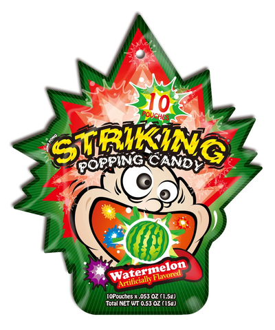 Striking Watermelon Flavored Popping Candy 15g - Seoul oasis