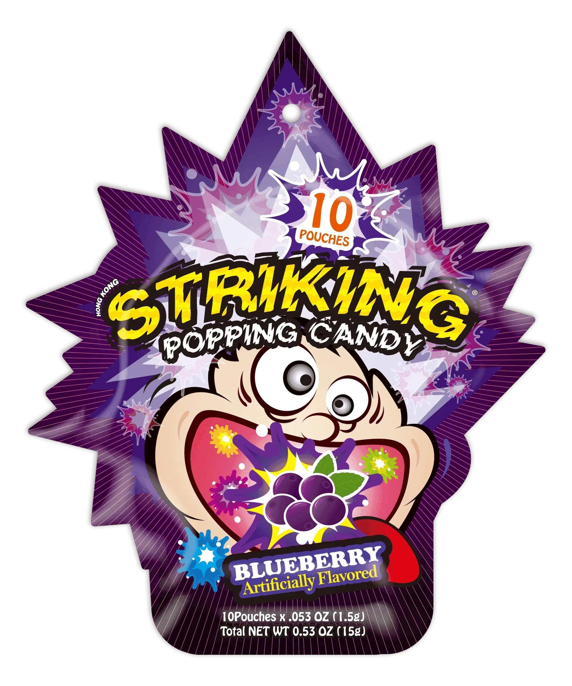 Striking Blueberry Flavored Popping Candy 15g - Carton of 48 packs  Striking   gbuy-ae.myshopify.com striking-blueberry-flavored-popping-candy-15g-carton-of-48-packs