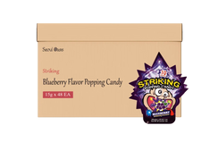 Striking Blueberry Flavored Popping Candy 15g - Carton of 48 packs  Striking   gbuy-ae.myshopify.com striking-blueberry-flavored-popping-candy-15g-carton-of-48-packs