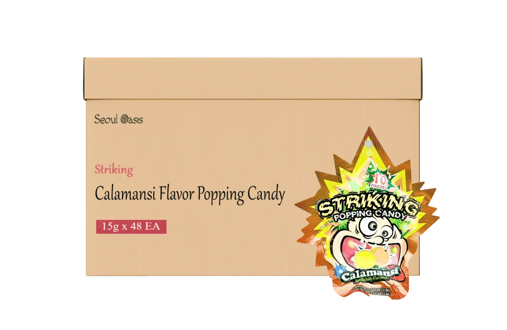 Striking Calamansi Flavored Popping Candy 15g - Carton of 48 packs  Striking   gbuy-ae.myshopify.com striking-calamansi-flavored-popping-candy-15g-carton-of-48-packs