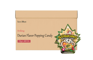 Striking Durian Flavored Popping Candy 15g - Carton of 48 packs  Striking   gbuy-ae.myshopify.com striking-durian-flavored-popping-candy-15g-carton-of-48-packs