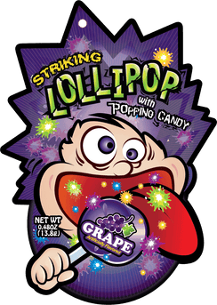 Striking Lollipop Grape Flavor - 1 box (13.8g x 48 packs)  Striking   gbuy-ae.myshopify.com striking-lollipop-grape-flavor-1-box-13-8g-48-packs