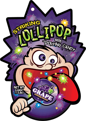 Striking Lollipop Grape Flavor - 1 box (13.8g x 48 packs)  Striking   gbuy-ae.myshopify.com striking-lollipop-grape-flavor-1-box-13-8g-48-packs