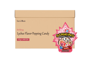 Striking Lychee Flavored Popping Candy 15g - Carton of 48 packs  Striking   gbuy-ae.myshopify.com striking-lychee-flavored-popping-candy-15g-carton-of-48-packs