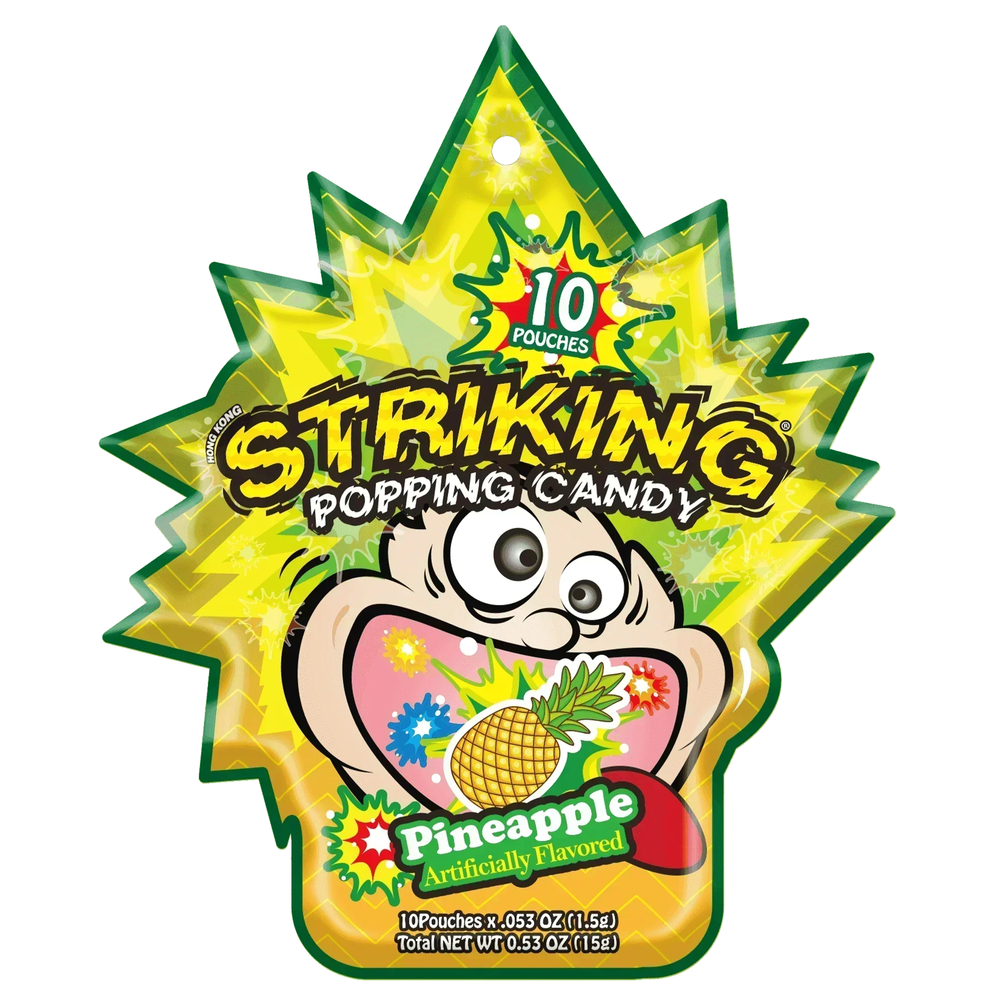 Striking Pineapple Flavored Popping Candy 15g - Carton of 48 packs  Striking   gbuy-ae.myshopify.com striking-pineapple-flavored-popping-candy-15g-carton-of-48-packs