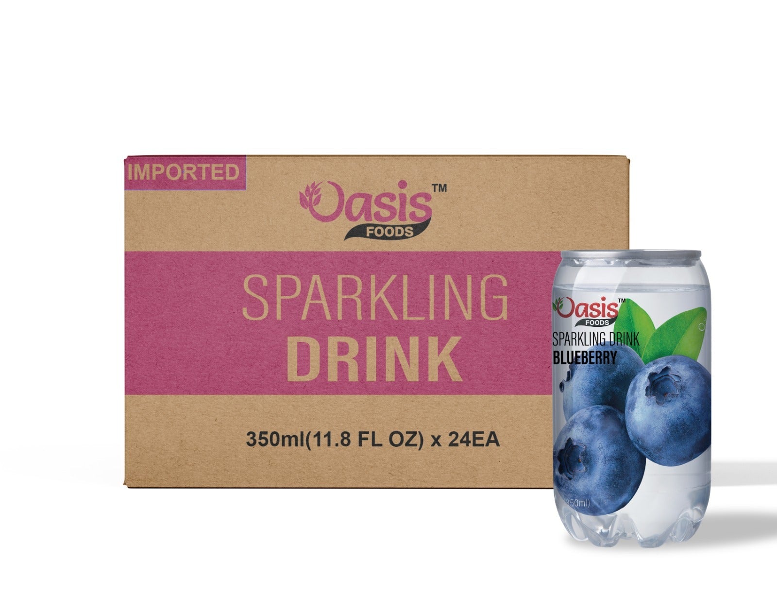 Buy oasis blueberry sparkling drink dubai - 24 pack carton of Seoul Oasis Korean blueberry sparkling water cans