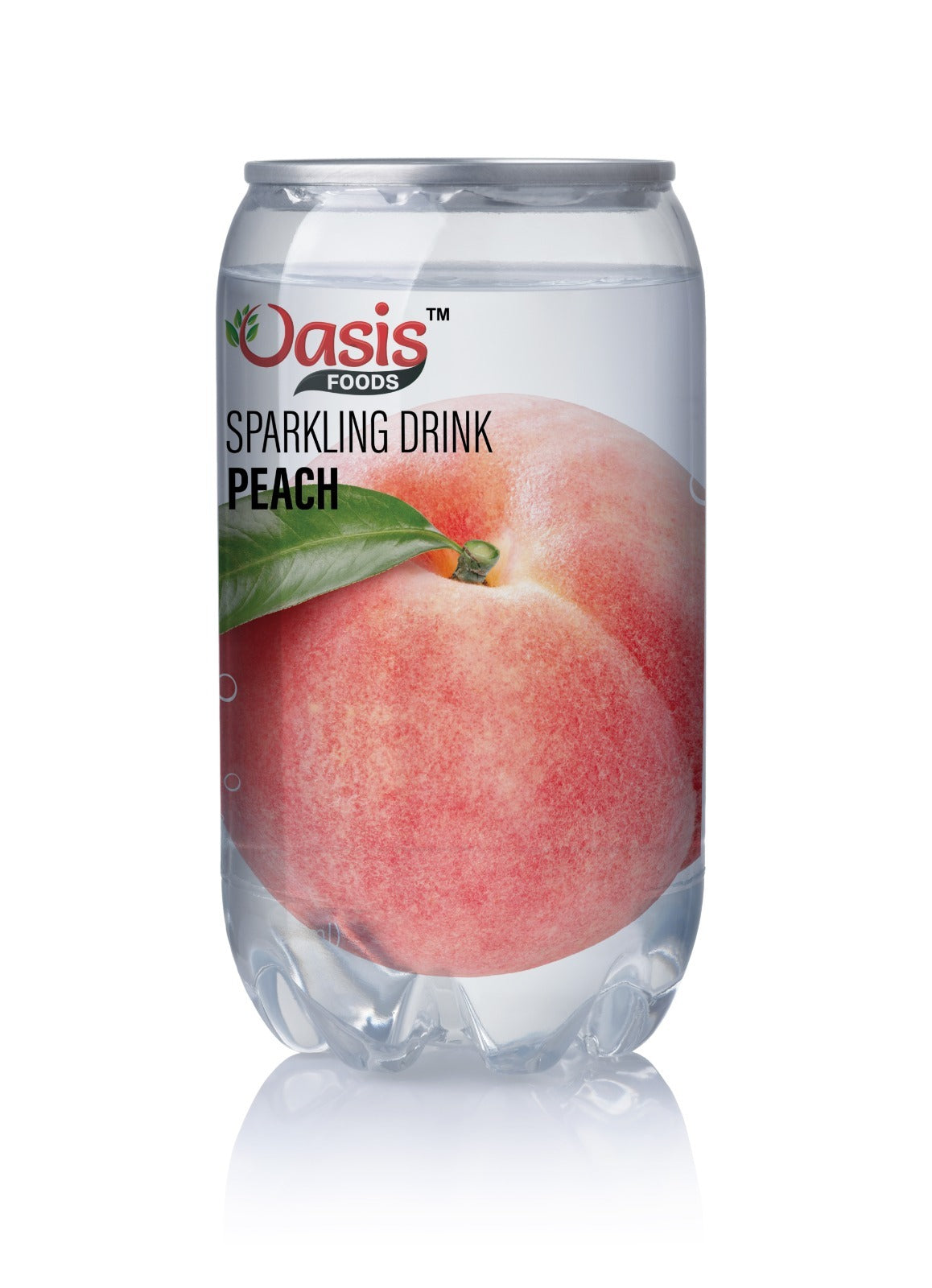 Oasis Peach Sparkling Drink 350ml, Carton of 24
