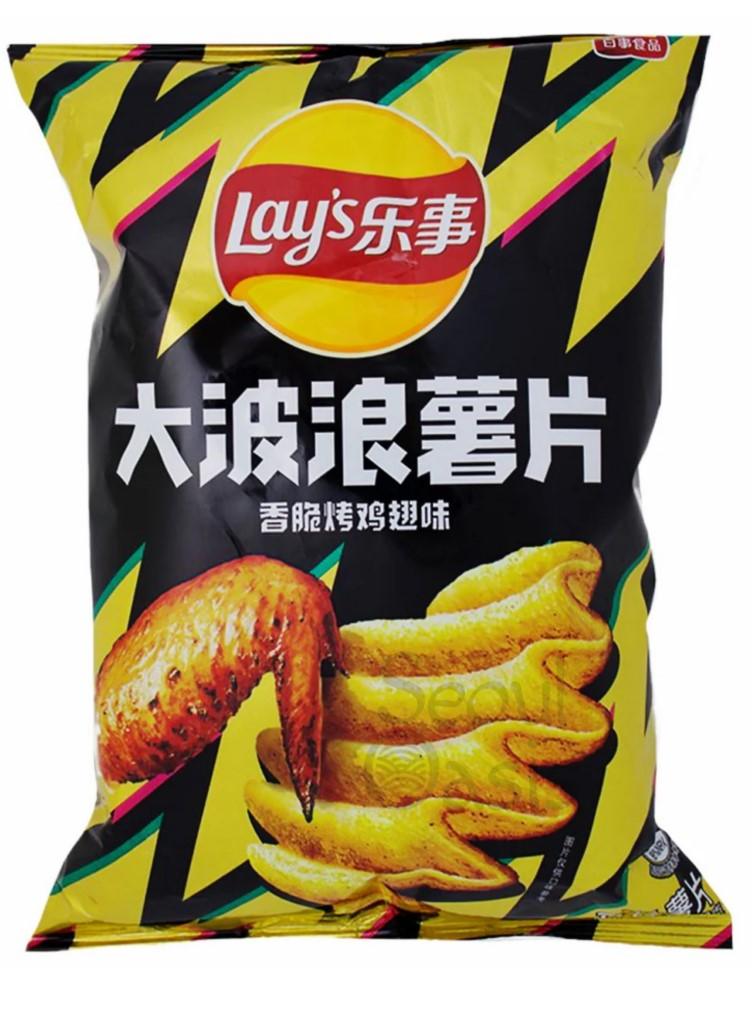 Lays Premium Crispy Grilled Chicken Wings - 70g Pack -Seouloasis.com