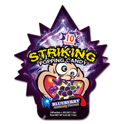 Striking Popping Candy Blueberry Flavor - 15g pack