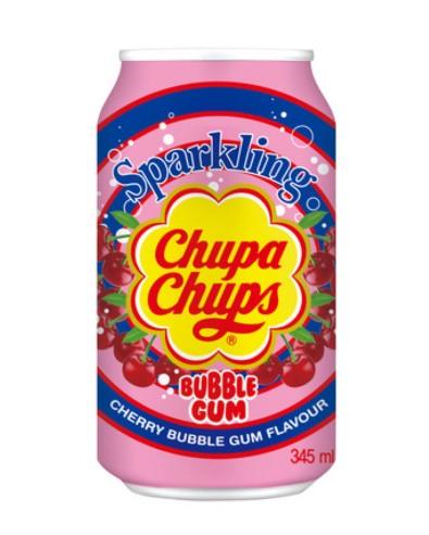 Chupa Chups Sparkling Soda Drink - Bubble gum (1 can)