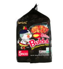 Buldak original hot and spicy Ramen at seoul oasis.