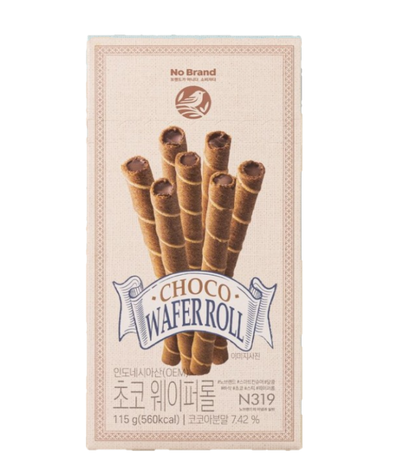 No Brand Chocolate Wafer Roll - 115g, Single Pack