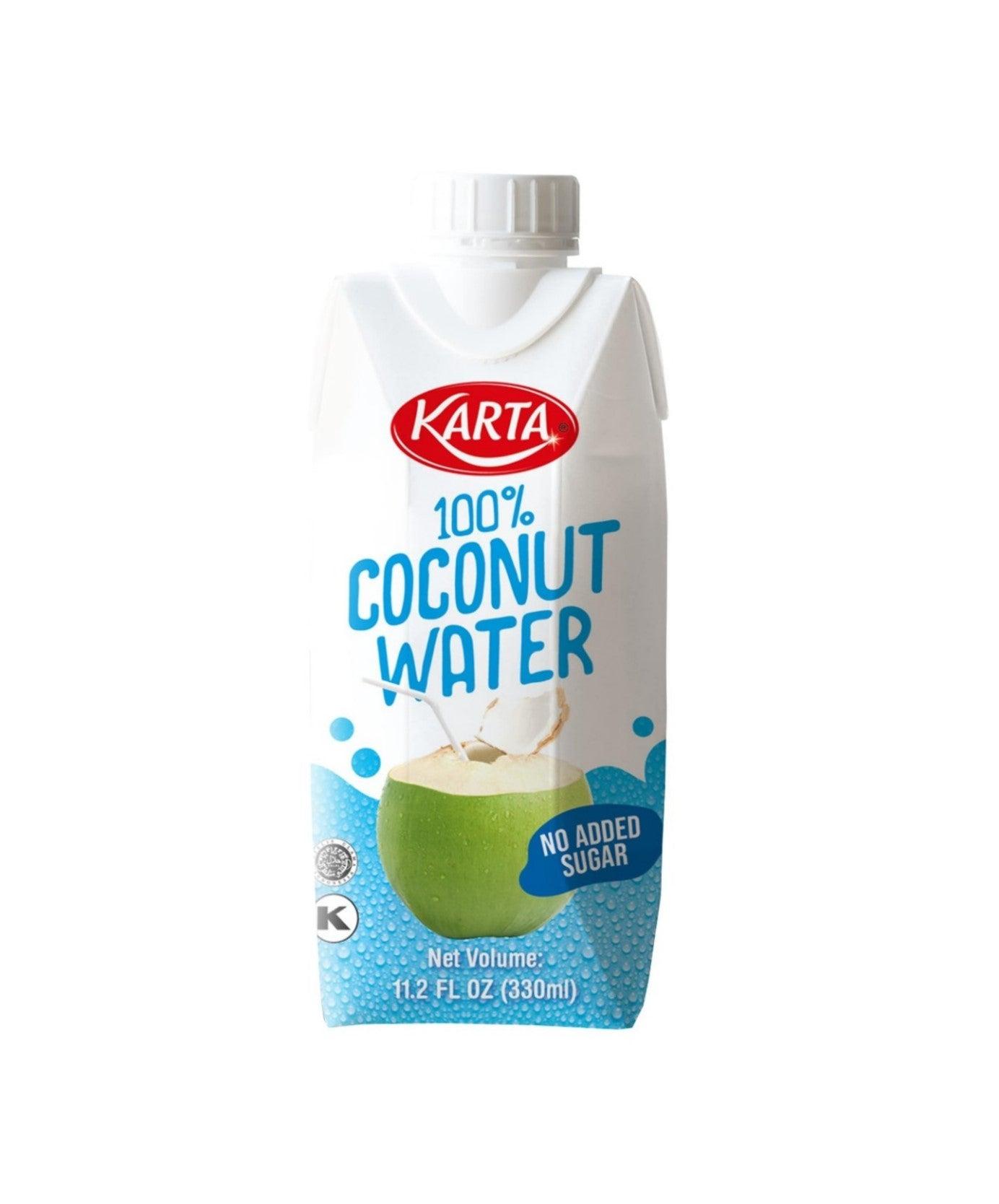 Stay refreshed and hydrated with Karta 100% Coconut Water, available in a 330ml bottle. Pure, no added sugar, and rich in essential electrolytes. Perfect for all-day hydration! Karta 100% Coconut Water 330ml