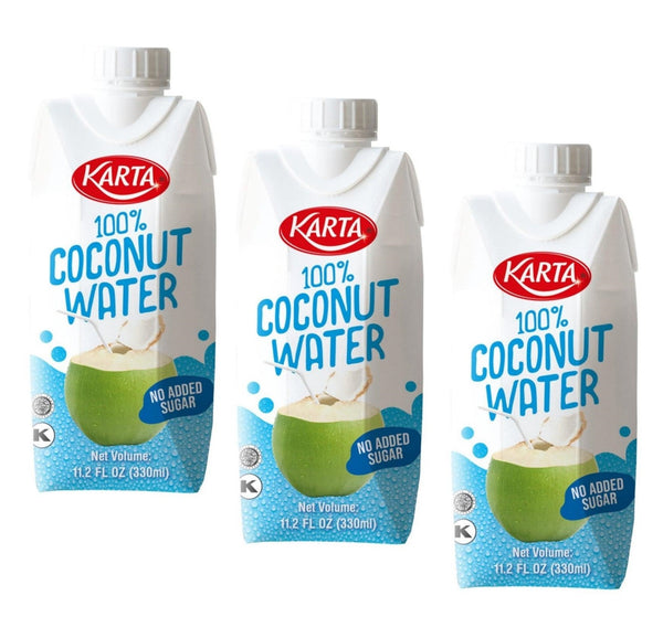 Karta 100% Natural Coconut Water 330ml - 3 Packs