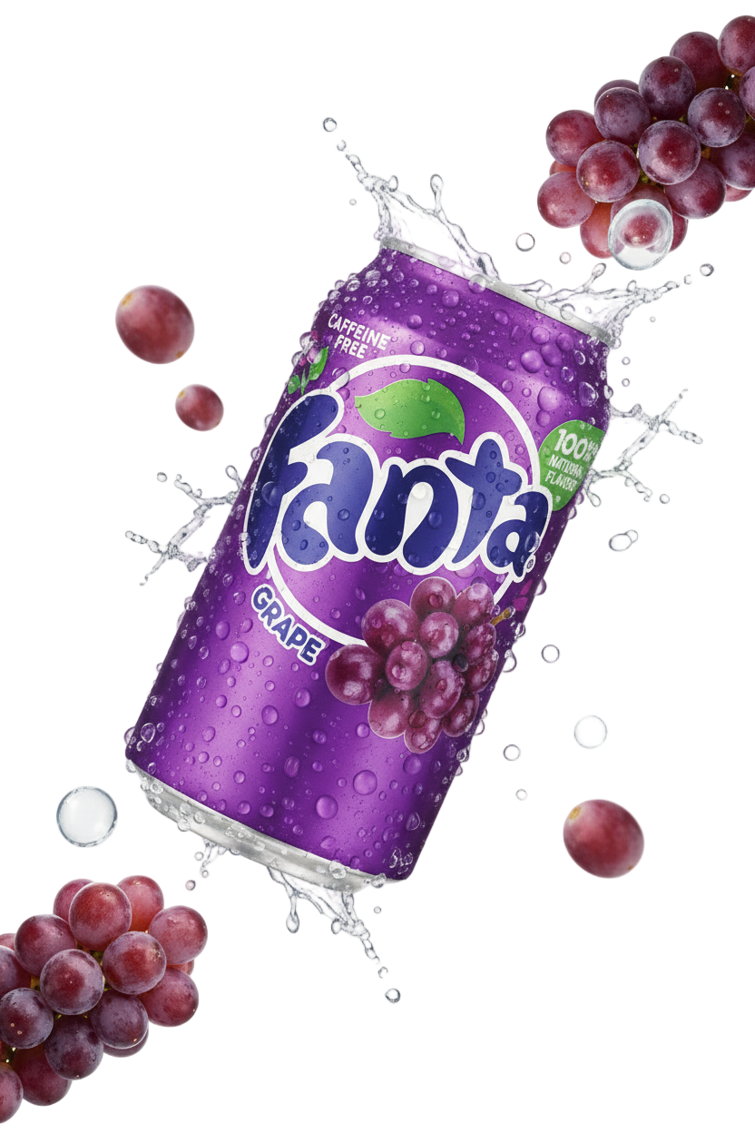 Fanta Grape Flavor Carbonated Drink - 355ml Can