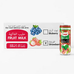 Oasis Fruit Milk Strawberry 240ml - Carton: Refreshing, creamy Korean drink in Dubai.
