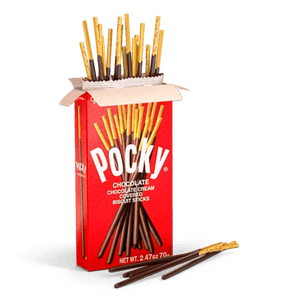 Glico Pocky Chocolate Cream Covered Biscuit Sticks - 1 Carton - seouloasis.com - Seoul Oasis