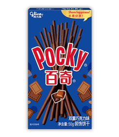 Glico Pocky Chocolate Cream Covered Chocolate Biscuit Sticks - 55g, Single Pack - seouloasis.com - Seoul Oasis