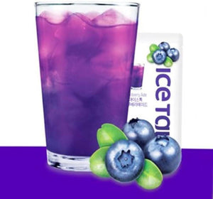 Ice Talk Blueberry Ade Juice Drink 230ml - 1 Carton (50 pouches) - seouloasis.com - Seoul Oasis