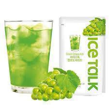 Ice Talk Green Grape Ade Juice Drink 230ml - 1 Carton (50 pouches) - seouloasis.com - Seoul Oasis